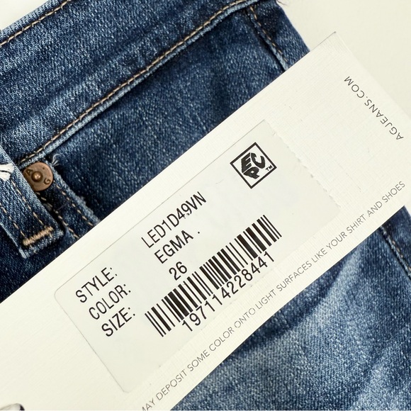 AG Saige Wide Leg Crop Jeans  Enigma Sz 26 NWT - Picture 13 of 14